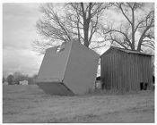 Building flipped over